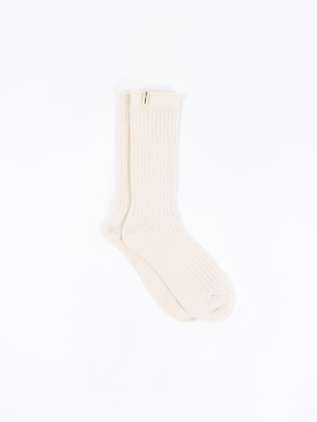 Cozy Earth Plush Lounge Calf Sock 1-Pack in Alabaster |Color:Alabaster