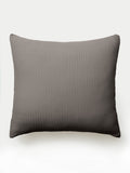 Charcoal euro coverlet sham with white background |Color:Charcoal