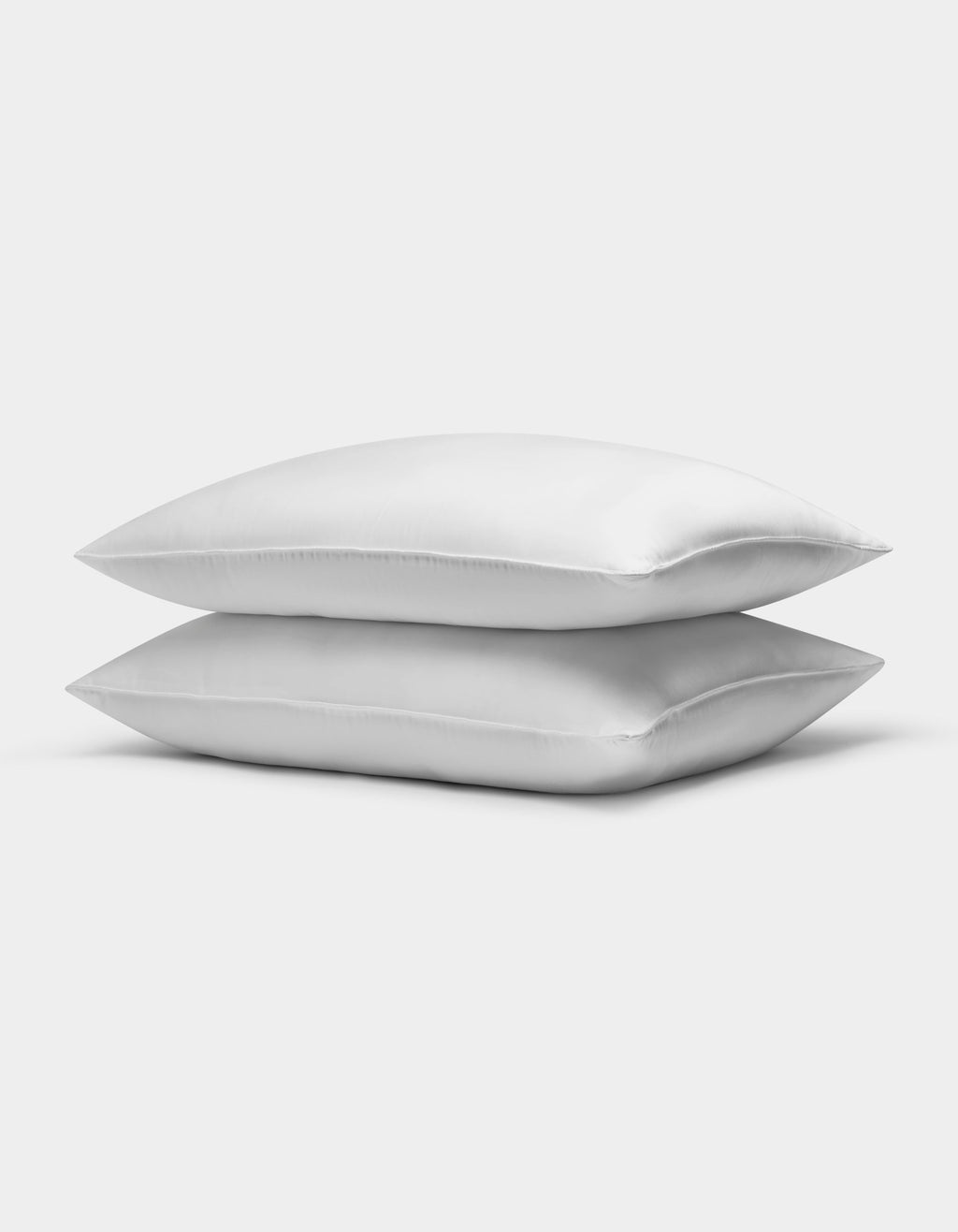 Two Cozy Earth Bamboo Insert Bundle pillows stacked together against a plain white background.|Filling:Extra
