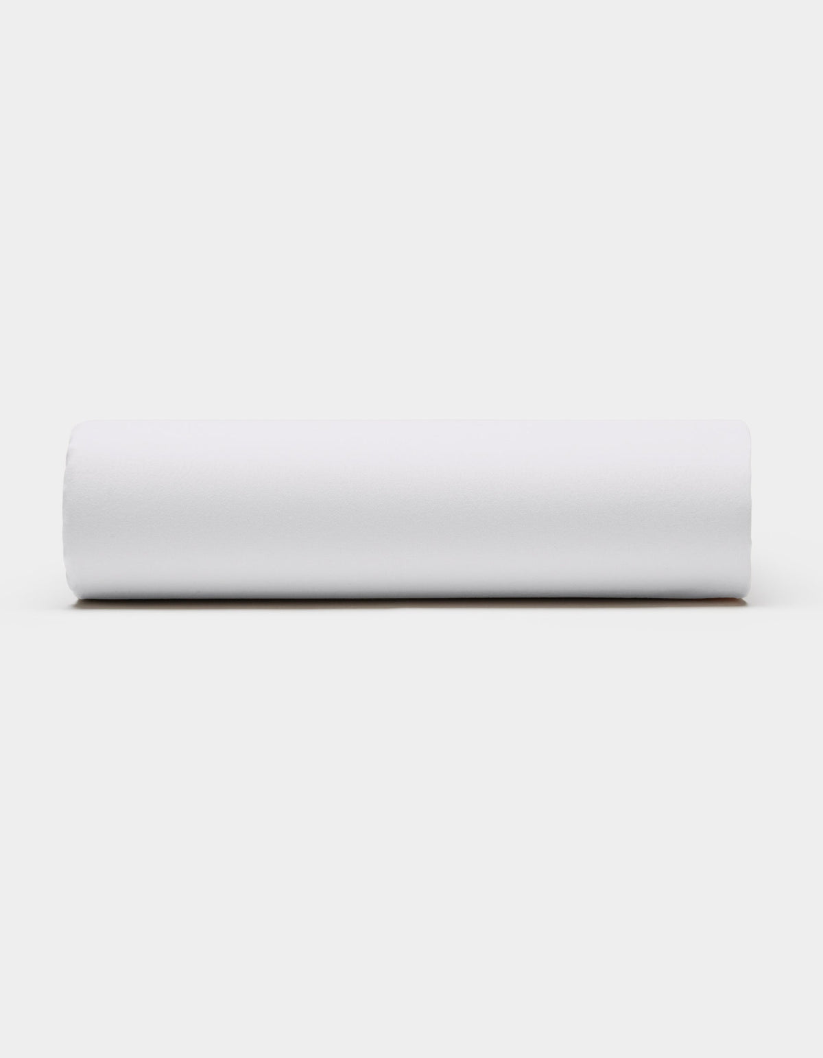 A Soft-Wash Cotton Sheet Set by Cozy Earth displayed neatly on a light gray background.|Color:White
