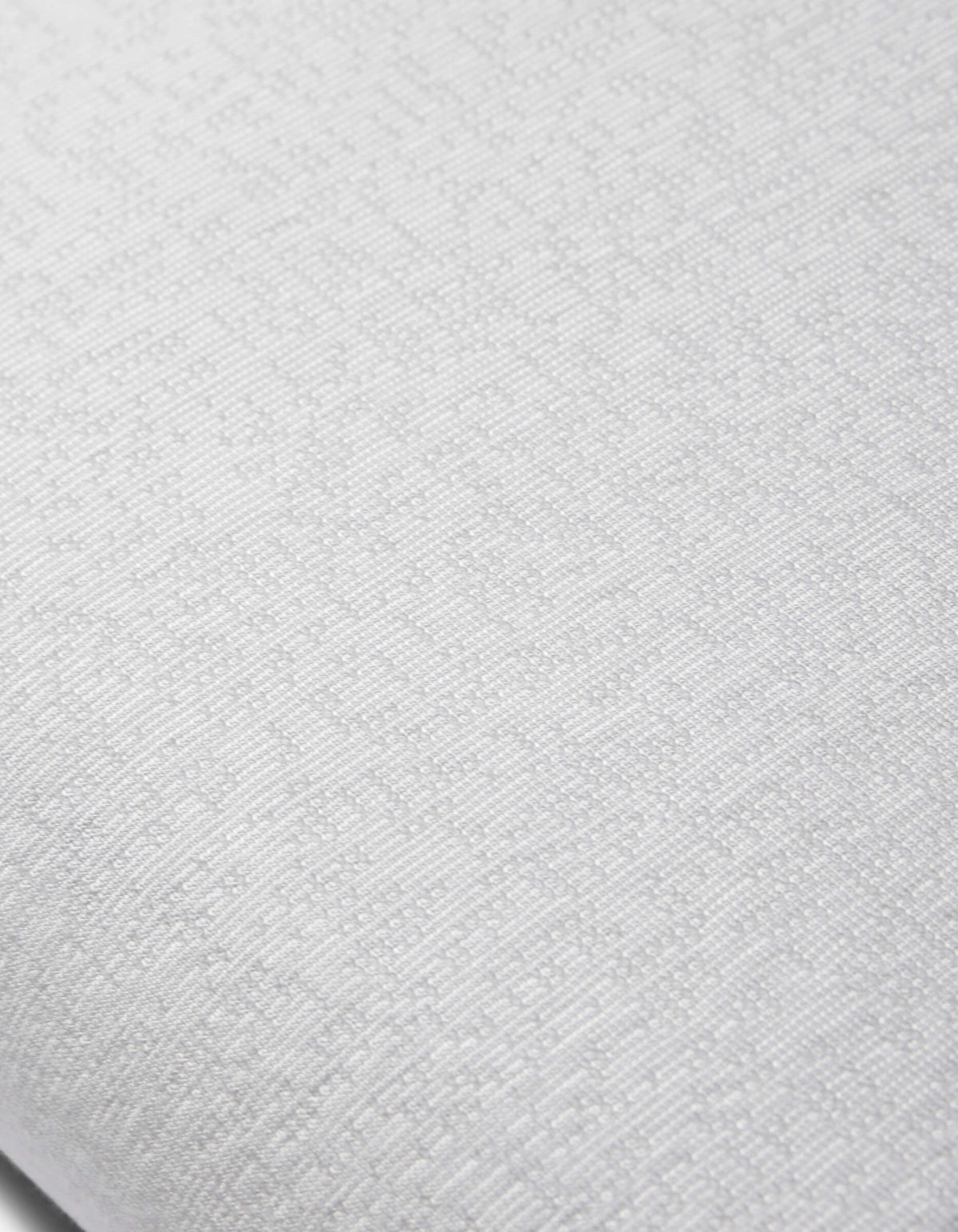 Close-up of the Cozy Earth Cooling Mattress Protector in light gray, showcasing its textured, woven fabric with fine grid-like details for a soft, clean look.