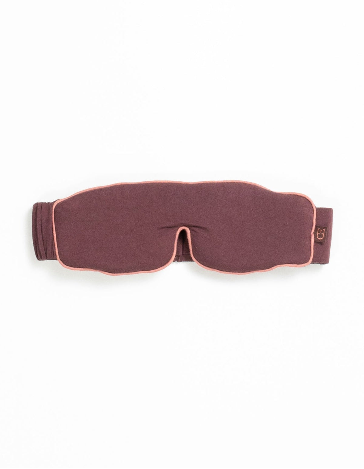 Burgundy sleep mask with white background |Color:Burgundy/Rouge