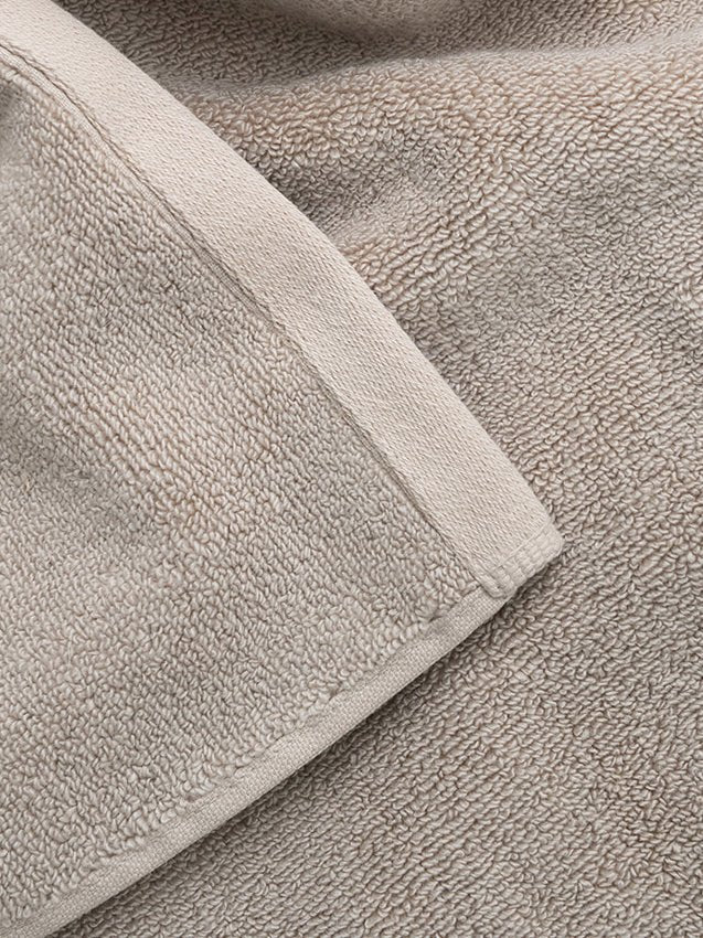 Close up of sand luxe towel |Color:Sand