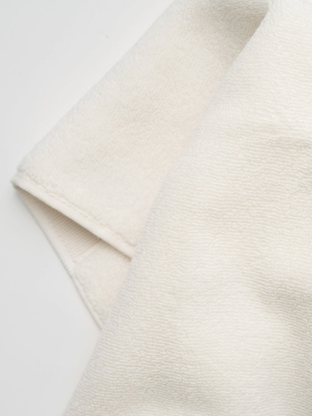 Close up of seashell luxe towel |Color:Seashell