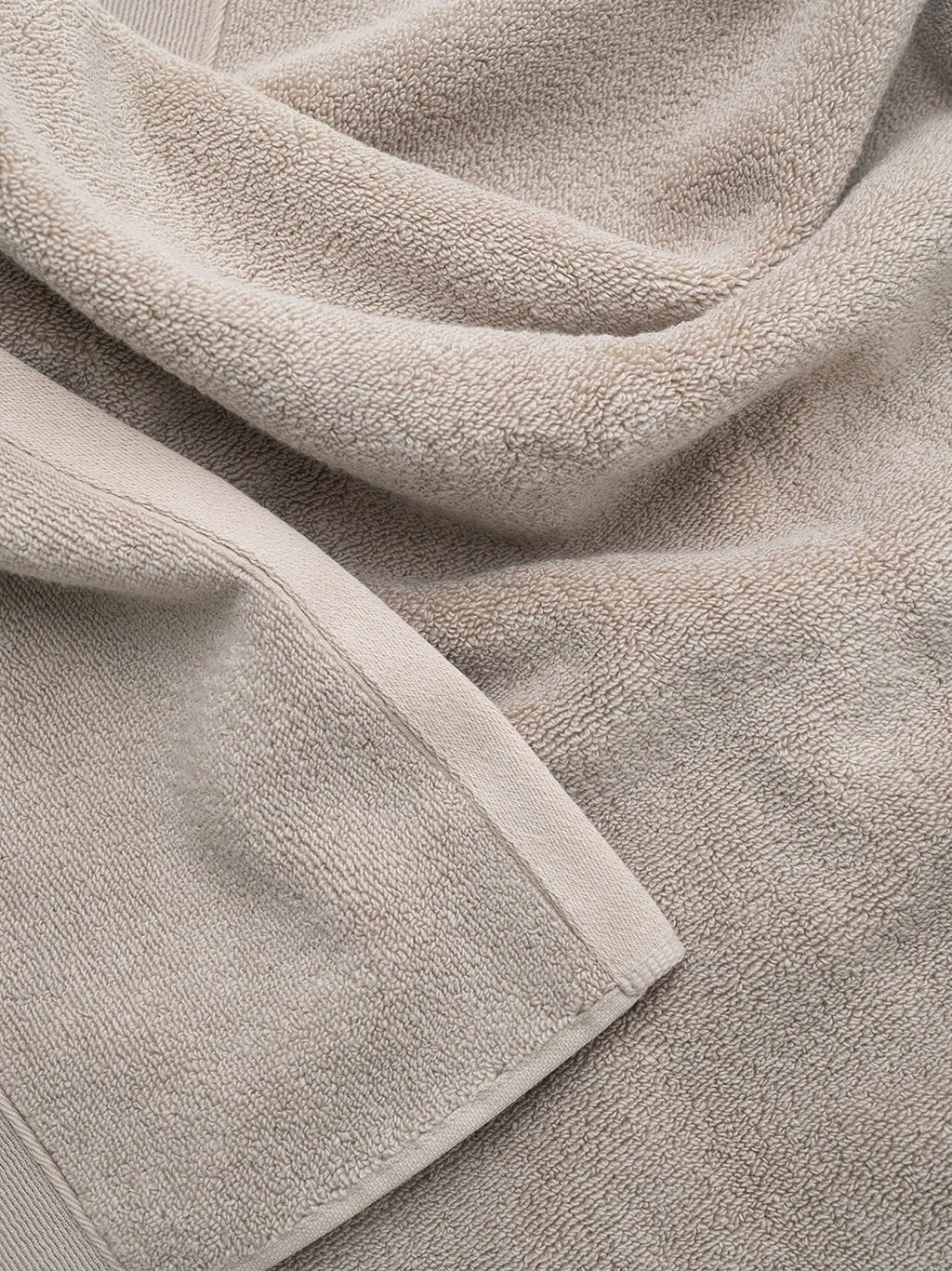 Close up of sand luxe bath sheet |Color:Sand