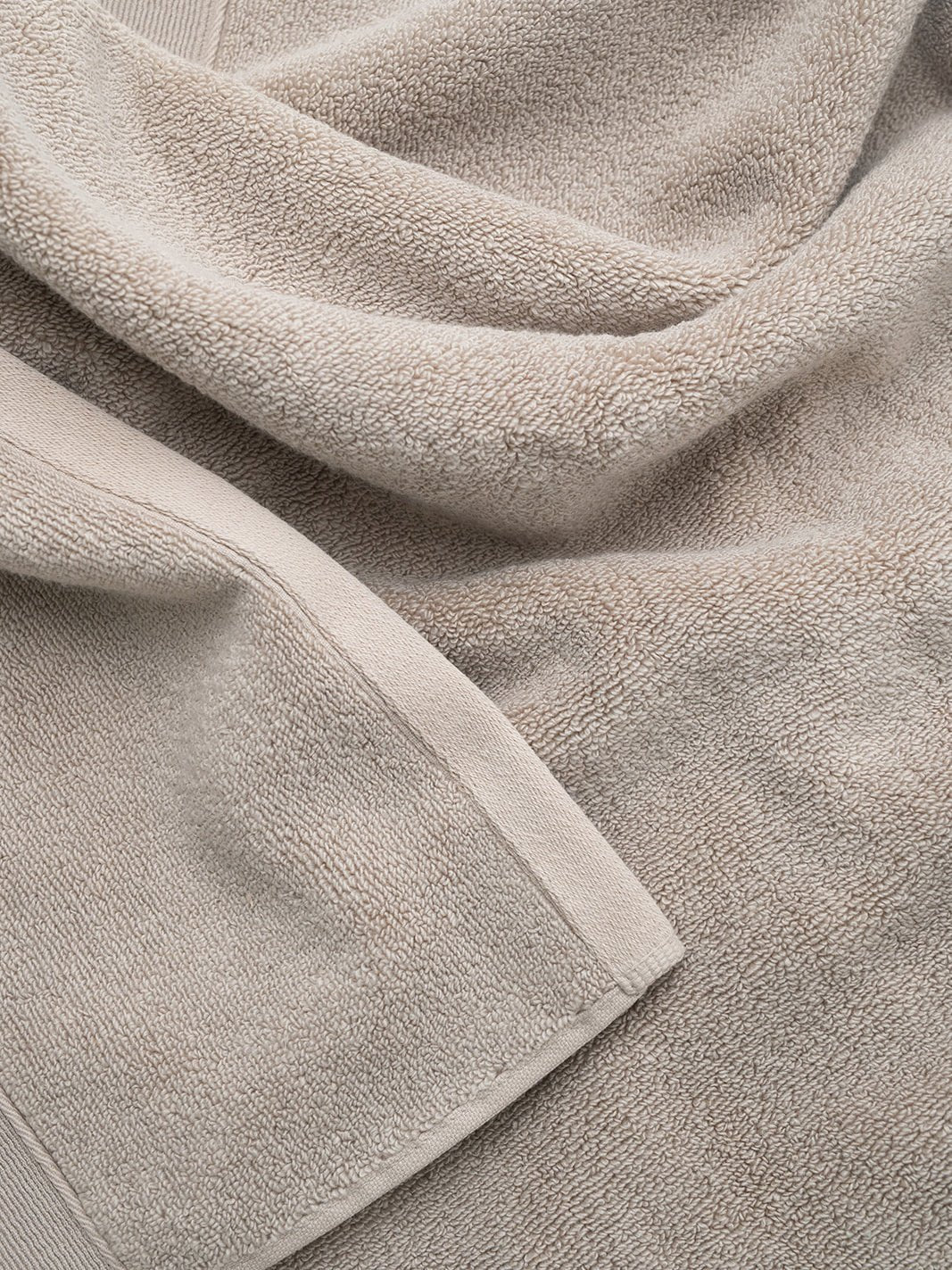 Close up of sand luxe bath sheet |Color:Sand