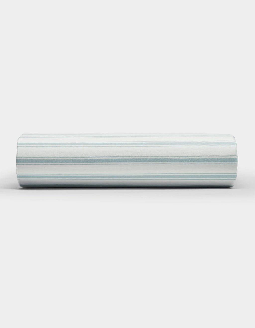 The Cozy Earth Soft-Wash Cotton Fitted Sheet is displayed on a plain white background.|Color:River and Sea Salt Stripe