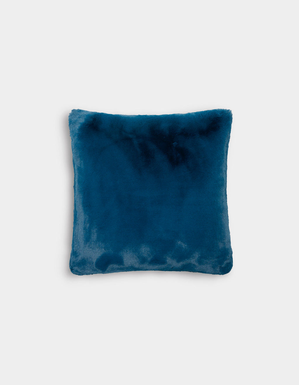 The Superplush Cuddle Pillow by Cozy Earth, featuring a square shape and soft, velvety texture in a plush teal blue, is displayed against a plain white background.|Color:Deep Water |Size:20" x 20"