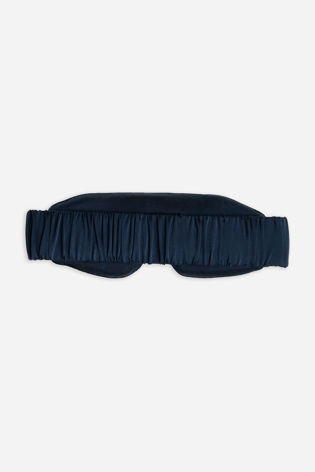 Blue Silk sleep mask on a white background |Color:Navy