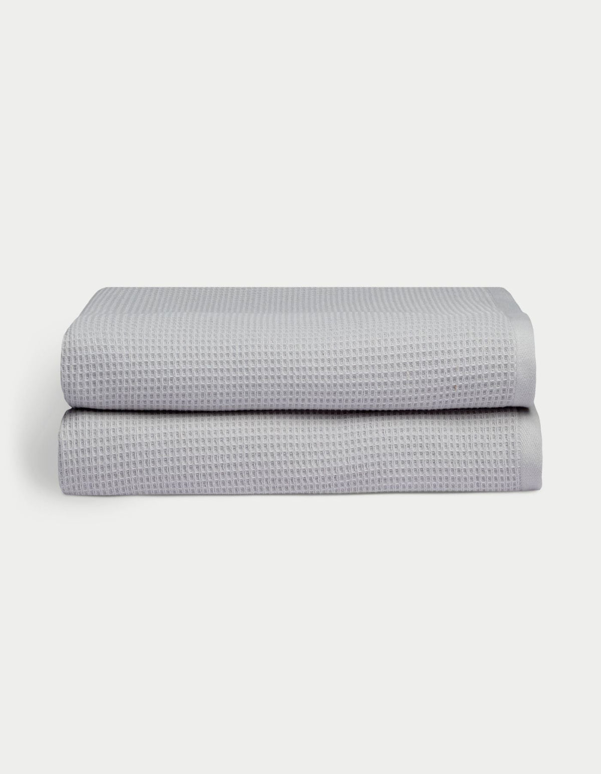 Waffle Bath Sheets in the color Harbor Mist. Photo of Waffle Bath Sheets taken with white a background. |Color:Harbor Mist